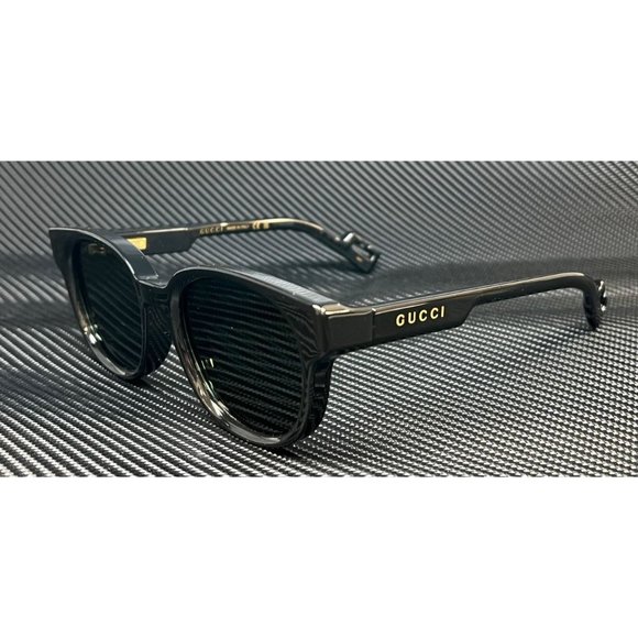Gucci Black 53mm Men's Sunglasses - Picture 1 of 5